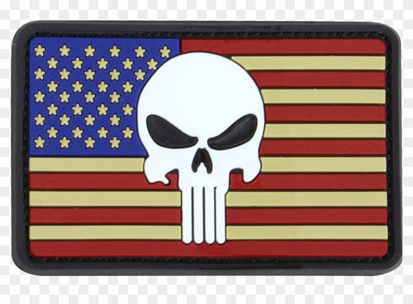 Pvc Punisher Classic Flag Patches Clipart #3188086
