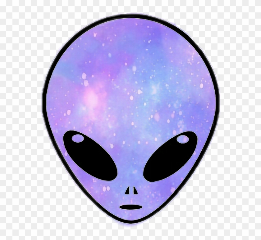 Alien Marciano Marciam Space Tumblr Emoji Oveelays - Cartoon Alien Head Clipart