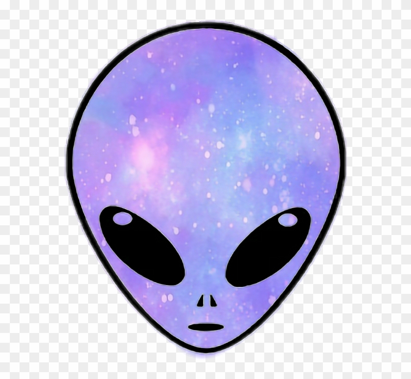 Alien Marciano Marciam Space Tumblr Emoji Oveelays - Cartoon Alien Head Clipart #3188553
