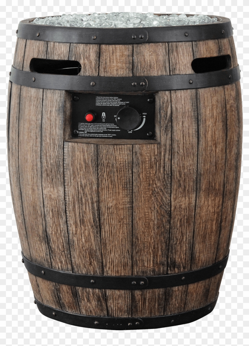 Whiskey Barrel Png - Whiskey Barrel Propane Fire Pit Clipart #3188991