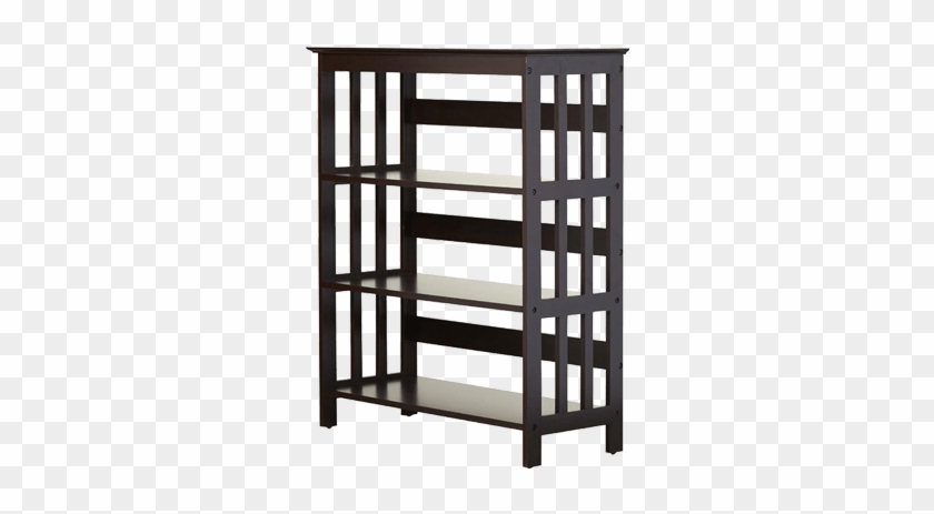Kids Room Bookshelf With Slatted Sides And Open - Bookcase Clipart