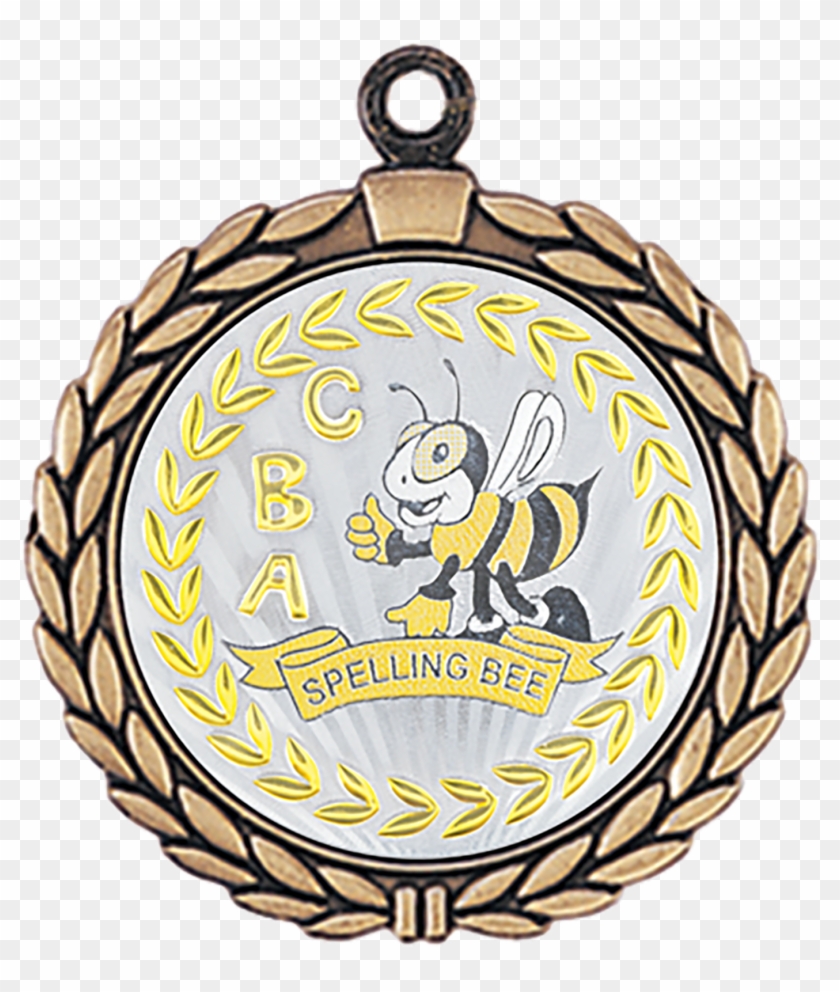Metallic Spelling Bee Medal - Medal Clipart