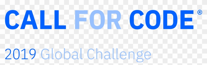 Call For Code 2019 Global Challenge - Electric Blue Clipart #3189522