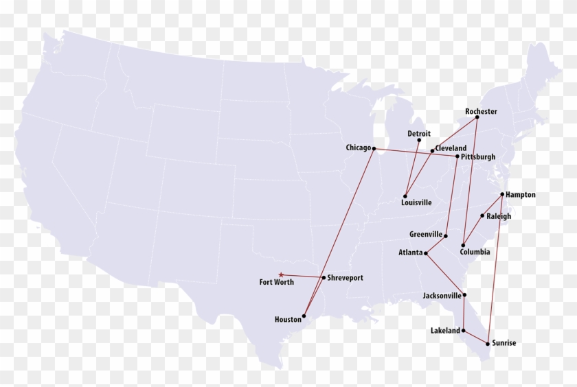 Rj I - Mlb Map 1950 Clipart #3190272