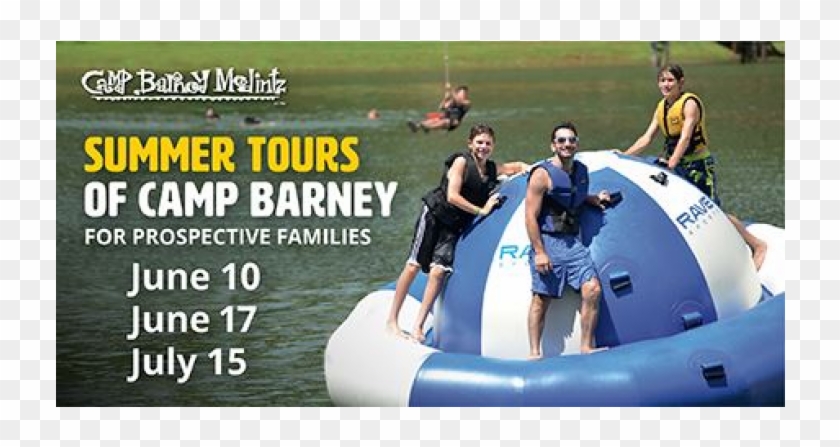 Camp Barney - Inflatable Boat Clipart #3190362