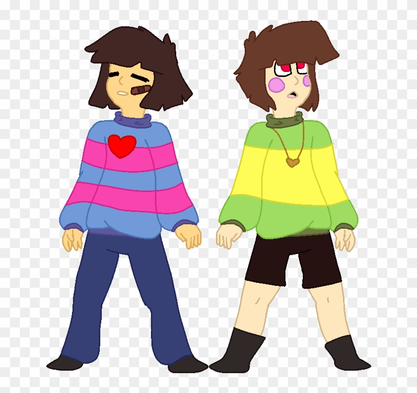 How I Draw - Draw Frisk And Chara Clipart