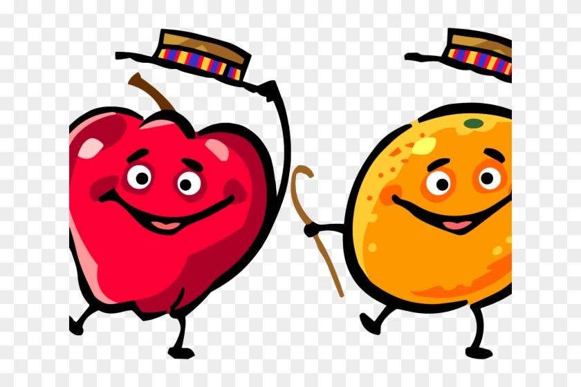 Orange Fruit Clipart Dancing - Cartoon Fruit Png Transparent Png