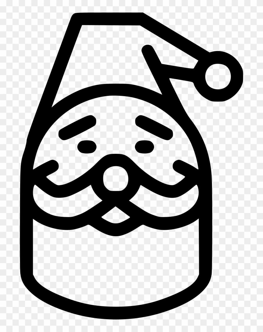 Santa Claus Beard Cap Comments Clipart #3191274