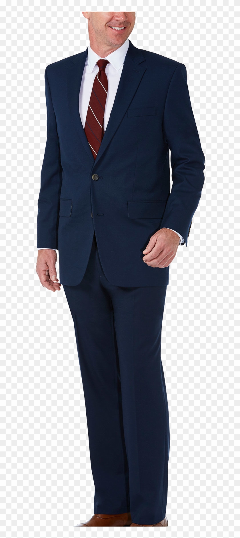 Haggar Premium Classic Fit Blue Suit - Haggar Blue Suit Clipart #3191331