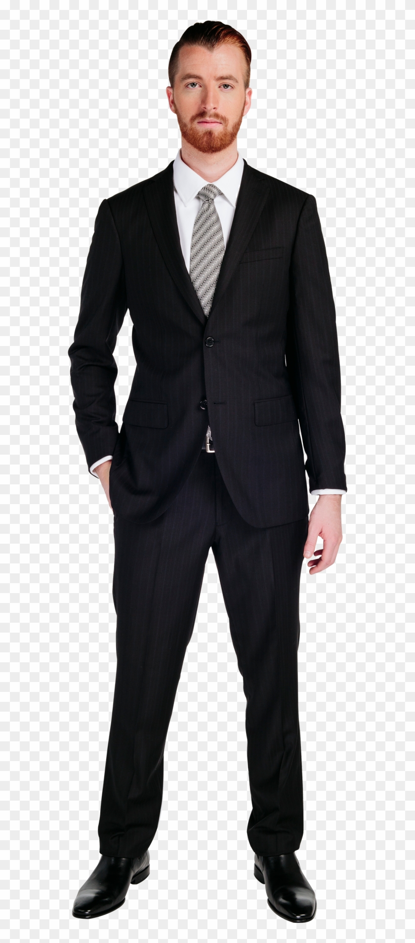 Lavalier Clip Charcoal Suit - Body In Suit Png Transparent Png #3191425
