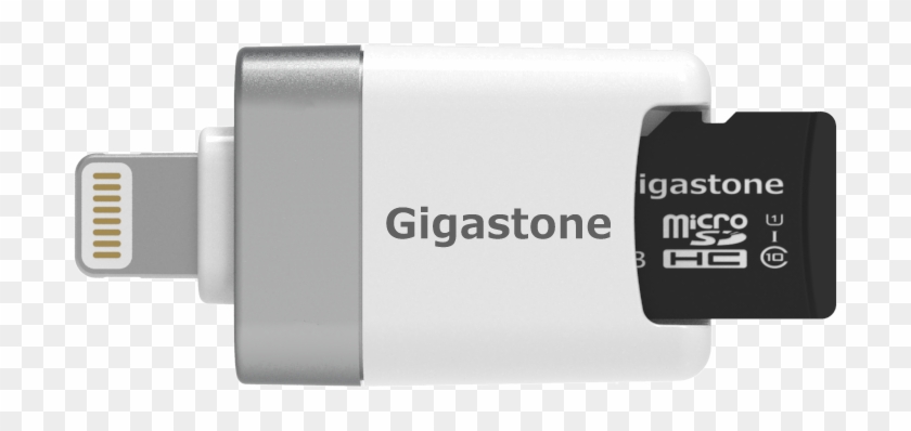 Gigastone Cr8600 Iphone Flash Drive Micro Sd Card Reader - Micro Sd Iphone Reader Clipart #3191725