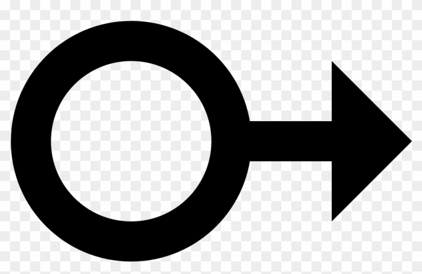 It Looks Like The Male Symbol But It's Pointing To - Circle Clipart