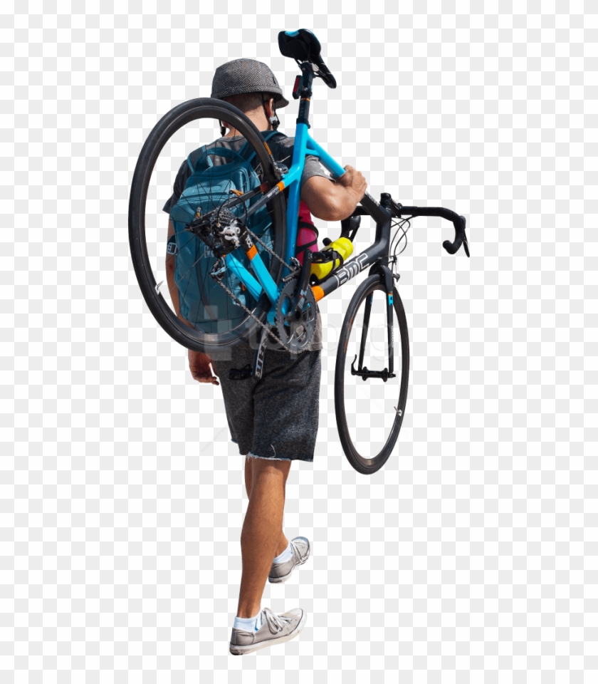 Human Cycling Background Png Image - Cut Out People Bike Png Clipart #3192594