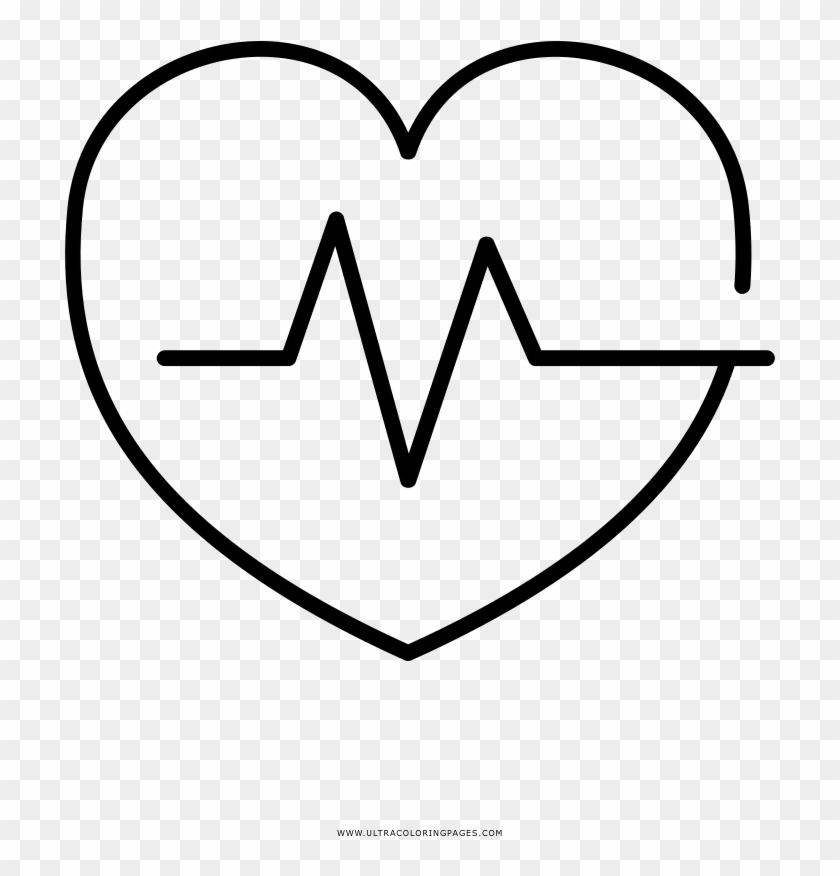 Heart Rate Coloring Page - Ritmo Cardiaco Para Colorear Clipart #3193846