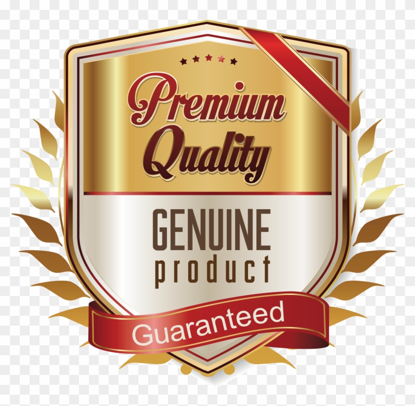 Label Gold Clip - Golden Label With Gold Ribbon - Png Download