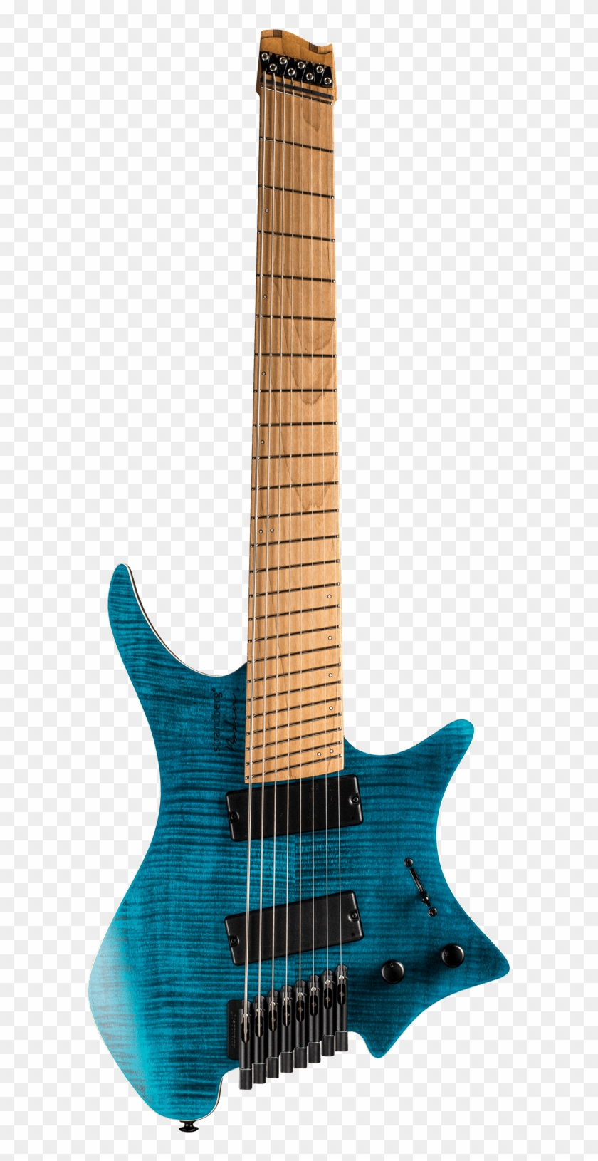 Boden Standard 8 String Guitar Maple Flame Blue - Strandberg Boden 8 Blue Clipart