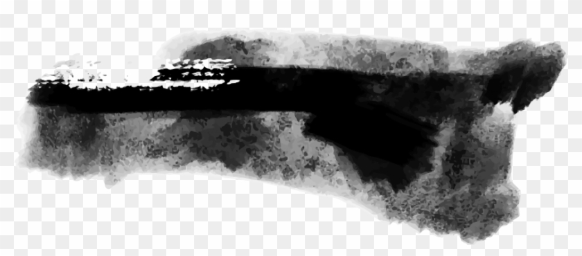 Grunge Ink Splashes And Stains - Monochrome Clipart