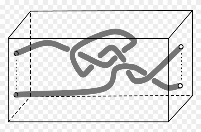 Less A Tubular Neighbourhood Of The Horizontal Line - Line Art Clipart
