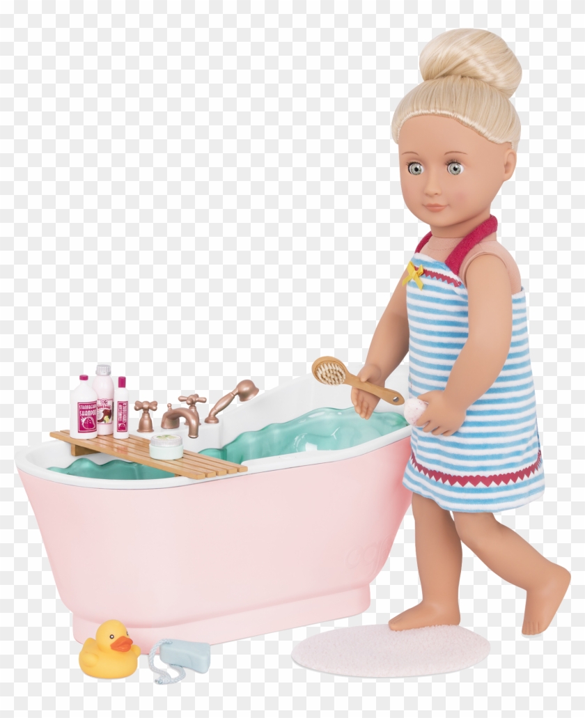 Bath And Bubbles Set Naya Getting Ready For Bath - Our Generation Bath Clipart