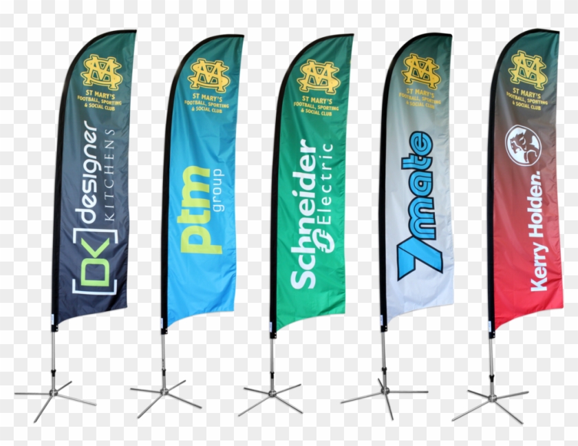 Feather Flag Banner W/ Stand - Banner Clipart #3194870
