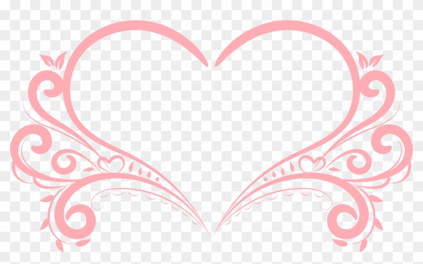 Decorative Heart Png - Heart Decoration Png Clipart #3195289