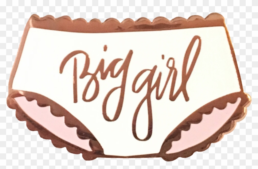 Big Girl Panties Enamel Pin By The Crybaby Club - Underpants Clipart