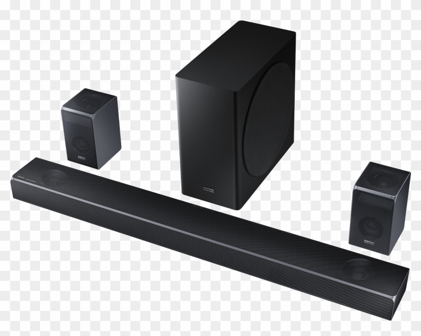 Samsung Q Series Soundbar Line Hw Q90r 003 Set R Perspective2 - Samsung Soundbar Hw N950 Clipart #3196100