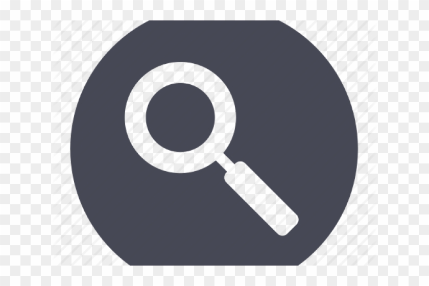 Search Magnifying Glass Icon - Circle Clipart