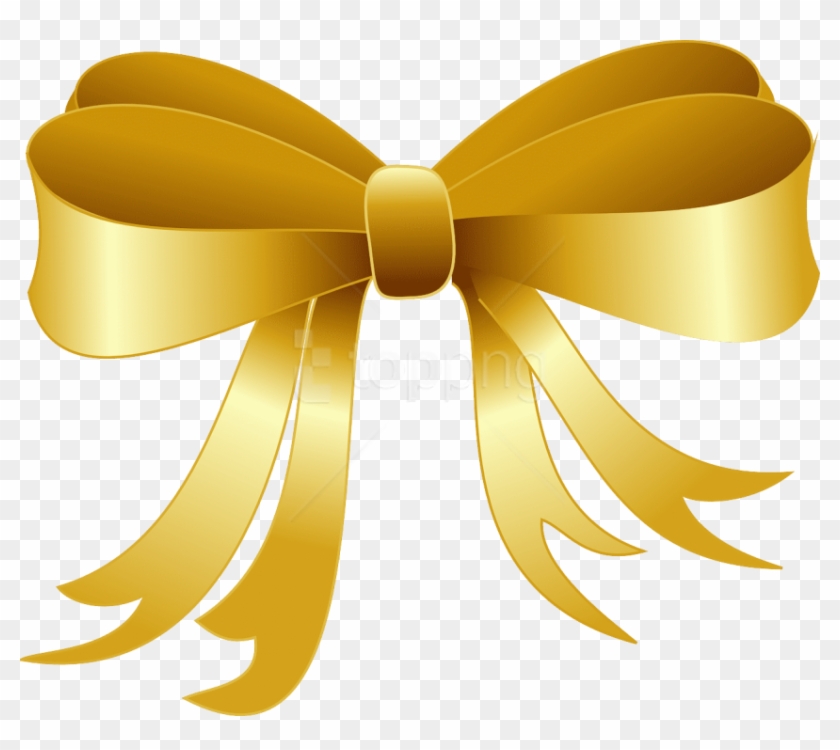 Free Png Ribbon Png - Christmas Clip Art Gold Transparent Png #3196279