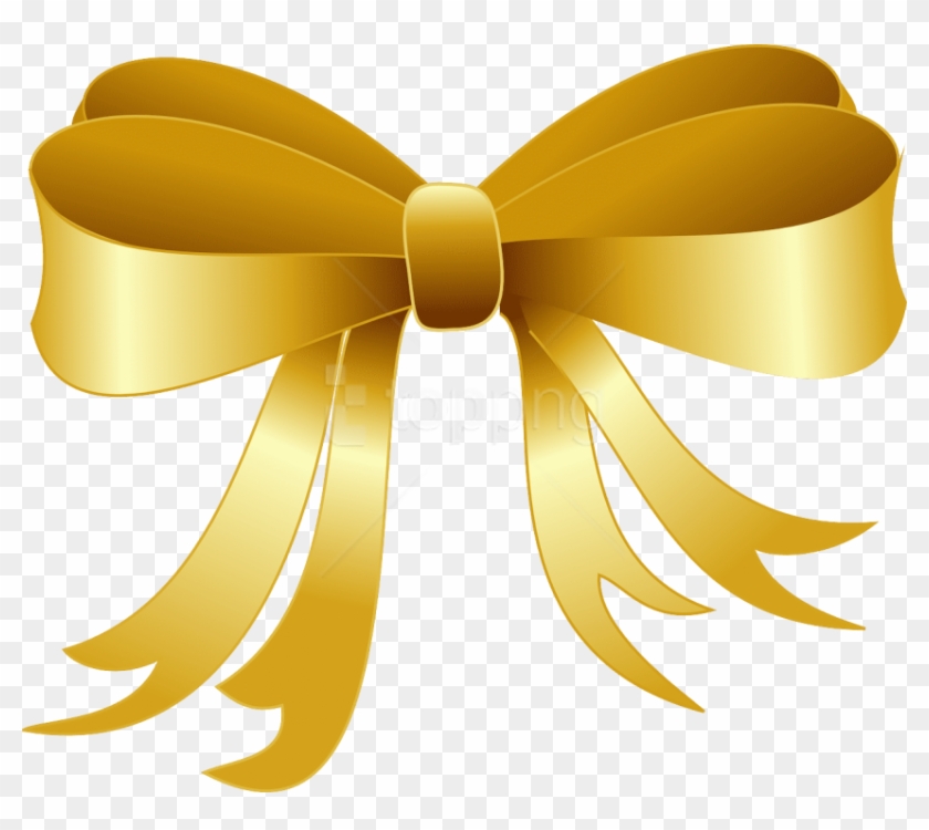 Free Png Ribbon Png - Christmas Clip Art Gold Transparent Png