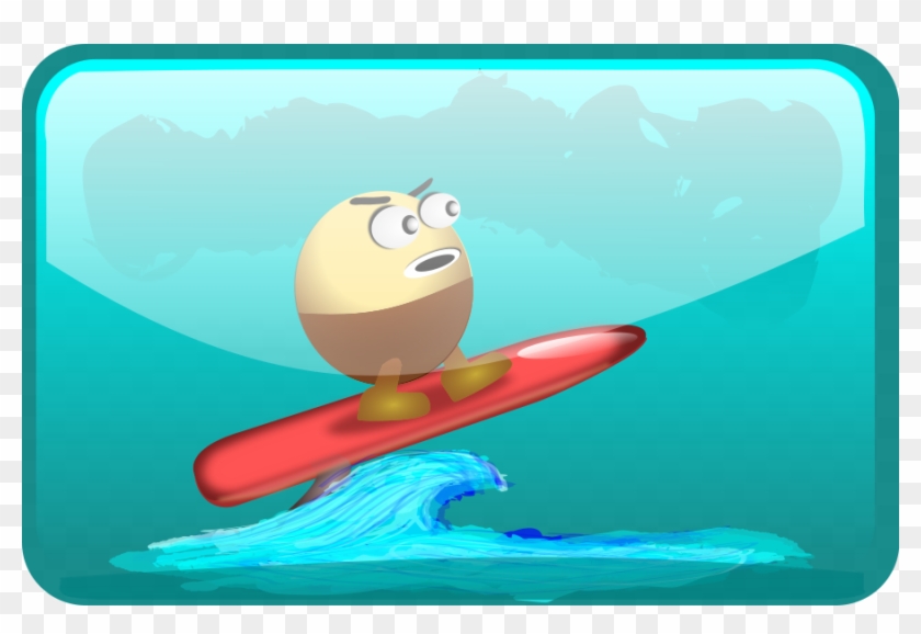 Free Surfing Cartoon Pictures - Egg Surfing Clipart