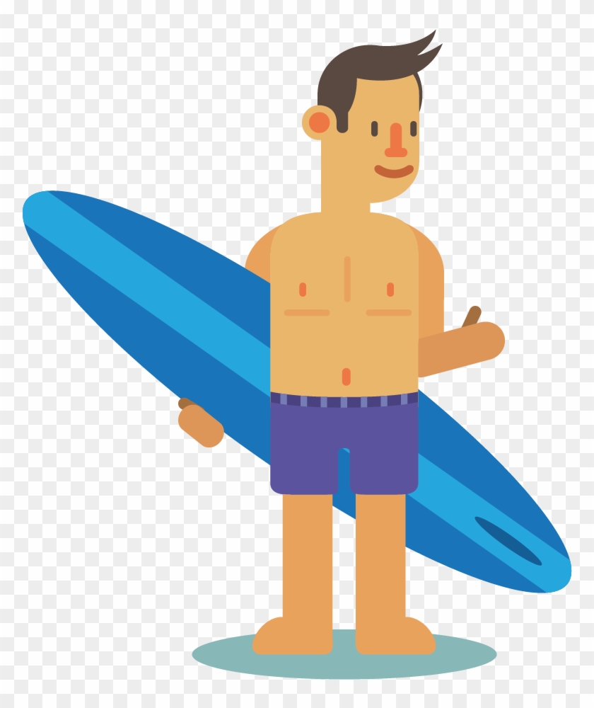 Surfing Drawing Cartoon - Surfing Clipart