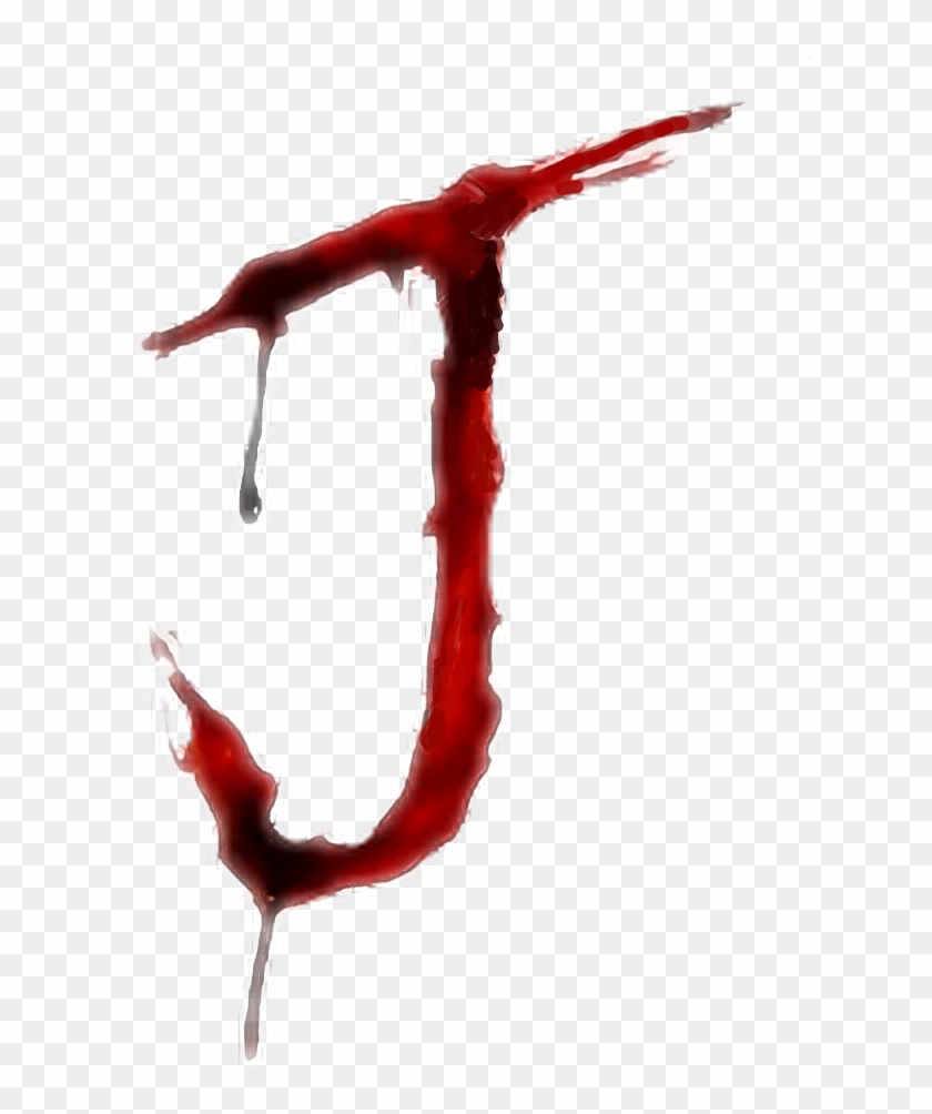 #blood #bloody #alphabet #letter #writing #j - Blood Writing J Clipart #3196729