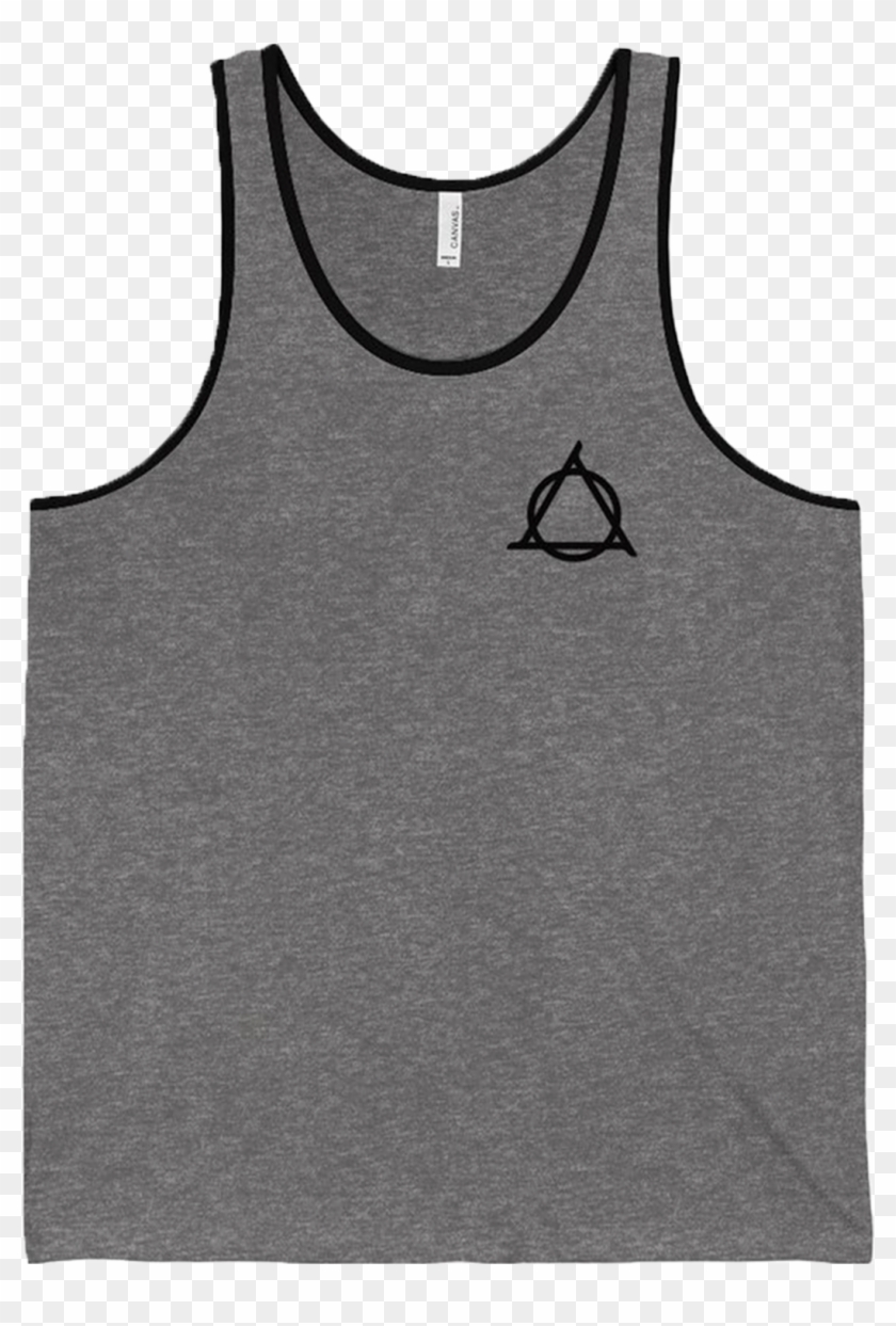 Rezial Black Twofold Tank Top - Active Tank Clipart