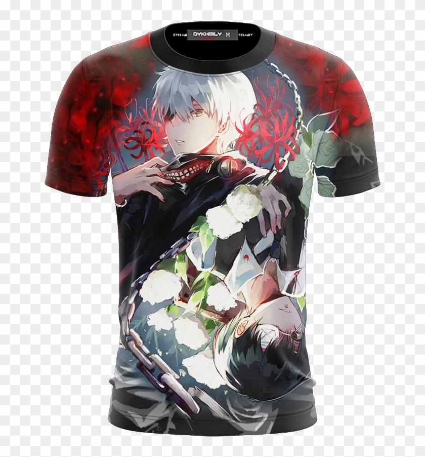 Tokyo Ghoul Kaneki Ken Unisex 3d T Shirt Fullprinted - Ken Kaneki Clipart #3197278