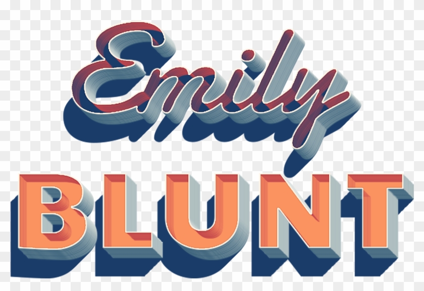 Emily Blunt Name Logo Png - Calligraphy Clipart