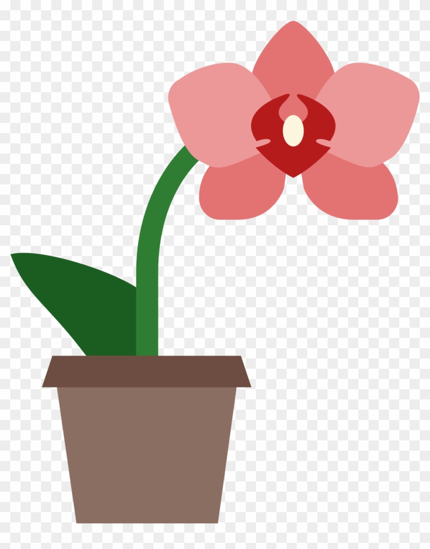 Orchid Icon Free Png And Vector - Orchidée Icon Clipart