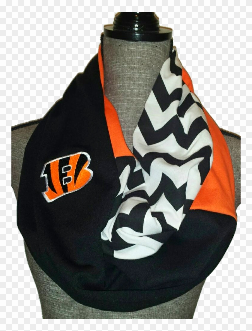 Cincinnati Bengals Infinity Scarf With Embroidered - Scarf Clipart #3197821
