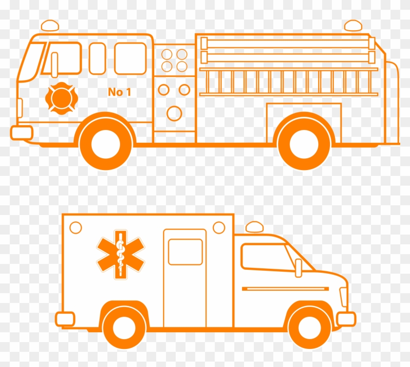 Big Image - Police Car Clipart Black And White - Png Download