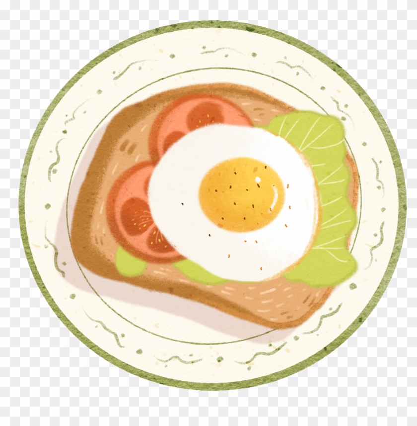 Cartoon Hand Drawn Illustration Fresh Png And Psd - Toast Clipart