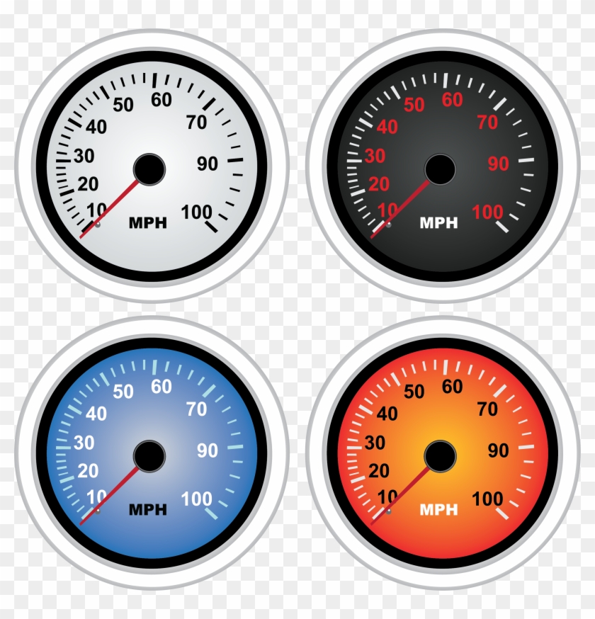 Colorful Instrument Download - Speedometer Clipart