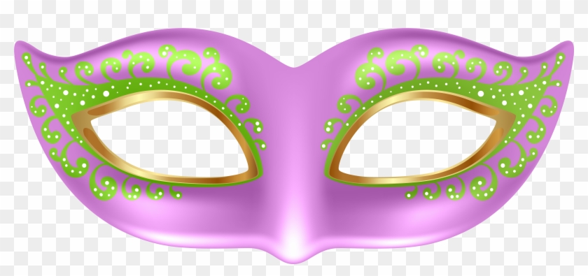 Mask Clipart Pink - Transparent Mardi Gras Png