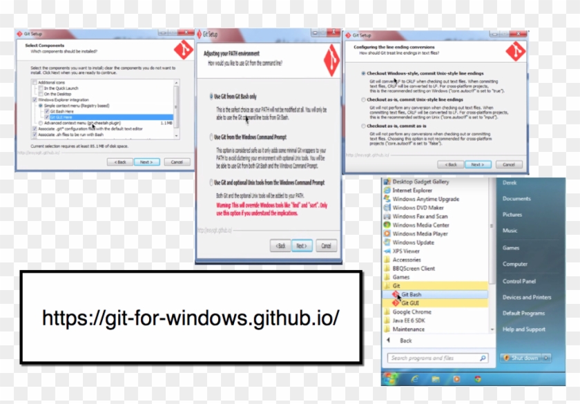 Another Easy Way To Get Git Installed Is By Installing - Windows 7 Basic Theme Clipart #3199442