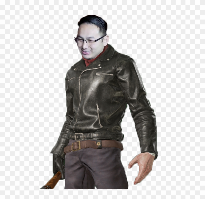 @brnsntrn Since You Loving Negan So Much Lately, A - Leather Jacket Clipart #3199972