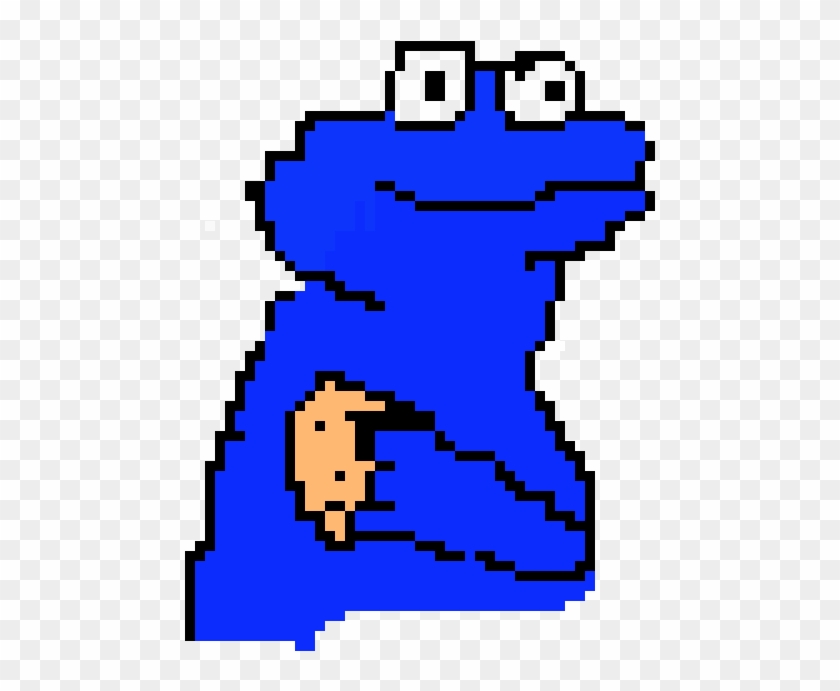 Cookie Monster Pixel Art - Undertale Pixel Art Gaster Clipart