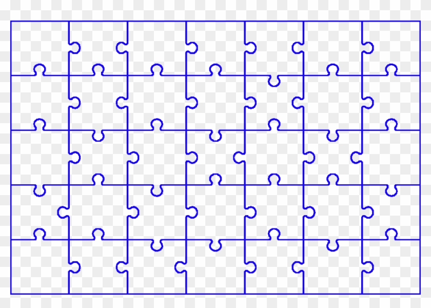 C Extracting Parts Of An Image Based - Jigsaw Grid Clipart #320223