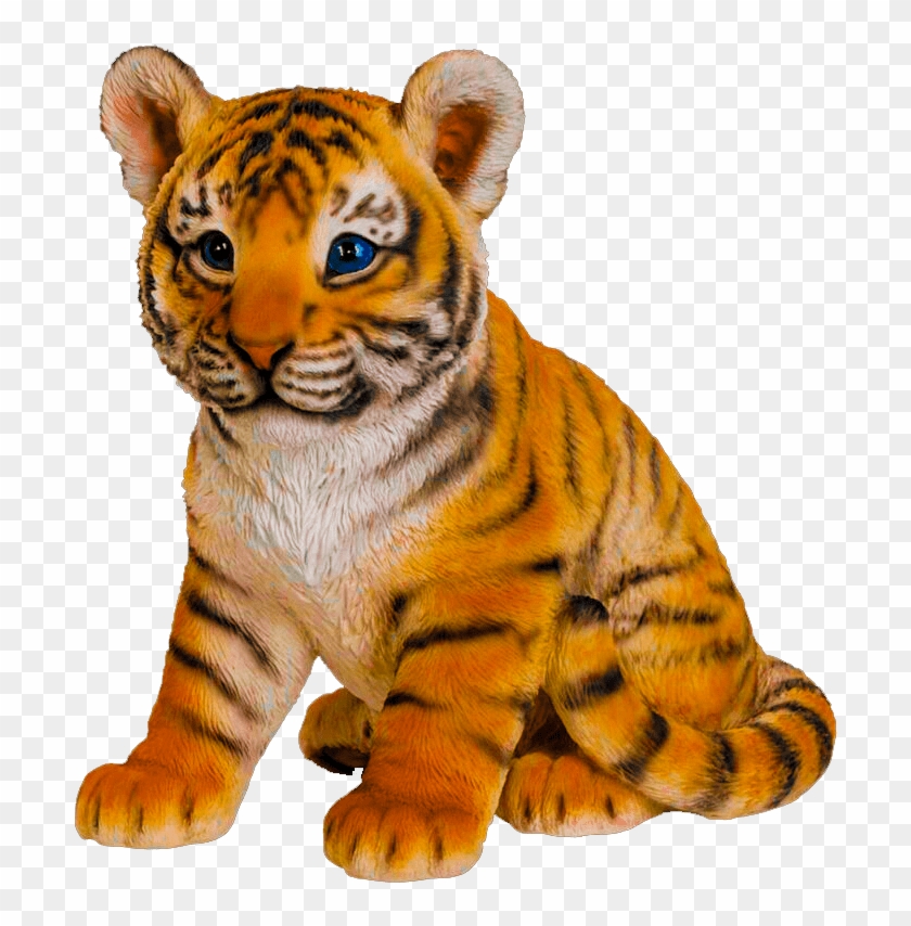 Animals Clipart Png,cartoon Animals Png,cute Animal - Baby Tiger Sitting Transparent Png
