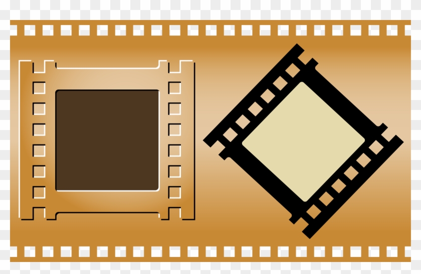 Clipart Film Strip Frame - Powerpoint Filmy Background Free - Png Download #320520