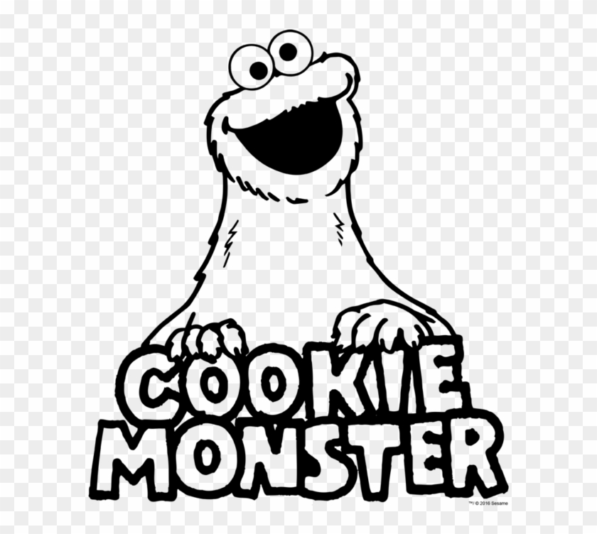 Sesame Street Vintage Cookie Monster Kid's T Shirt Clipart