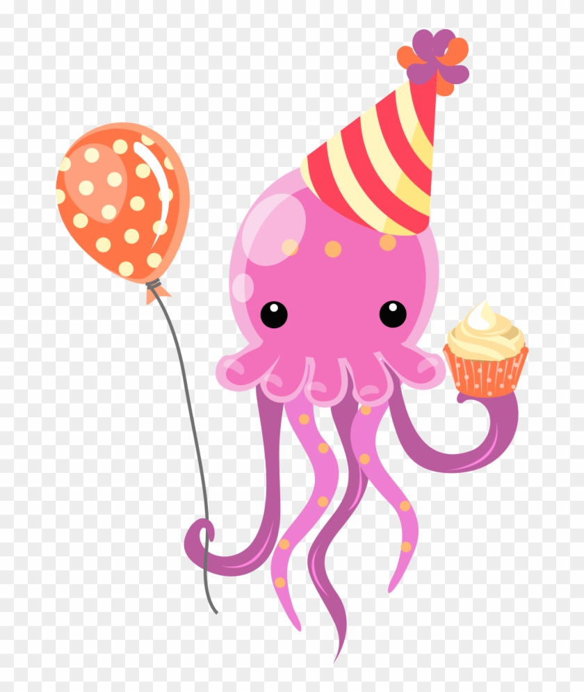 Jellyfish Clipart Happy Jellyfish - Jelly Fish Happy Birthday - Png Download #320704